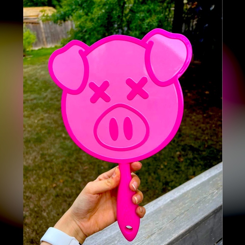 Jeffree Star Hot Pink Pig Hand Mirror